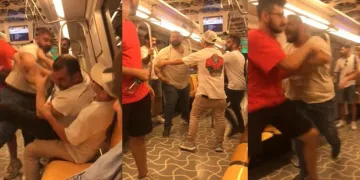 Kadıköy Metroda alkol kavgası