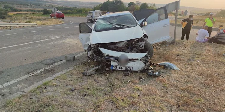 Tekirdağ’da trafik kazası: 5 yaralı