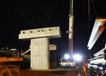 Bursa Mudanya Kavşağı’nda gece mesaisi