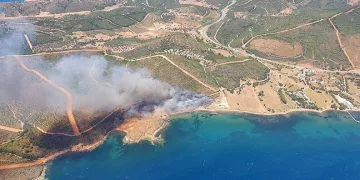 İzmir Seferihisar’da iki ayrı noktada yangın