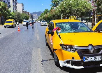 Taksinin çarptığı kadın hayatını kaybetti