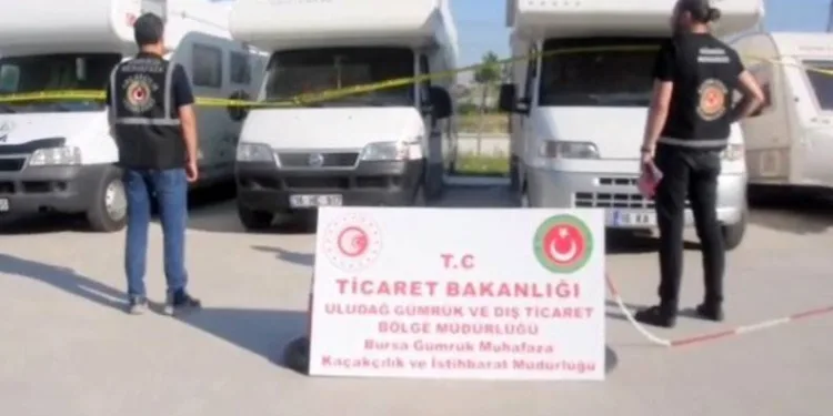 Bursa’da kaçak motokaravan avı