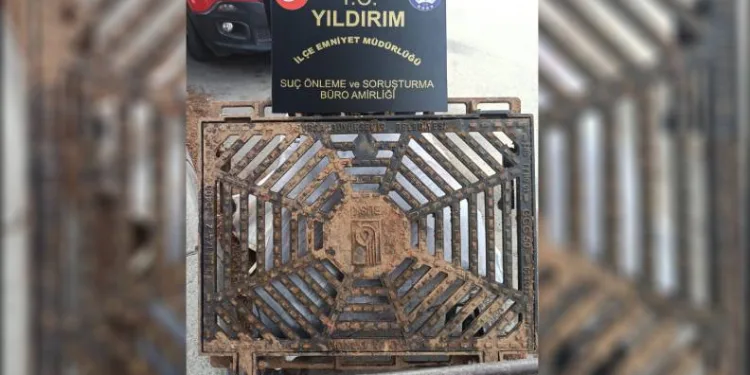 Bursa’da mazgal hırsızı tutuklandı