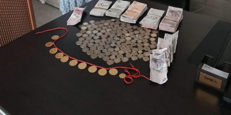 Dilencinin üzerinden servet çıktı