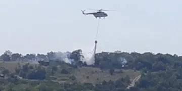 Bursa’da çalılık alanda korkutan yangın