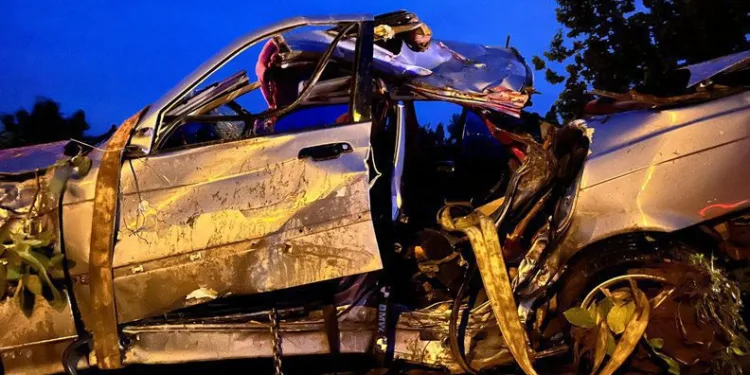 4 gencin bulunduğu otomobil şarampole girdi: 2 ölü