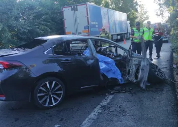 Bursa’da ağaca çarpıp yanan aracın sürücüsü öldü