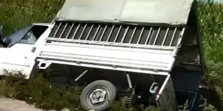 Batman’da işçi taşıyan kamyonet devrildi