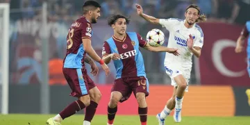 Trabzonspor şampiyonlar ligi play-off ilk maçında FC Kopenhag’a 2-1 yenildi