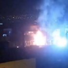 Bursa'da trafo alev alev yandı