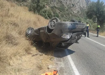 Muğla’da otomobil takla attı: 1 ölü, 4 yaralı