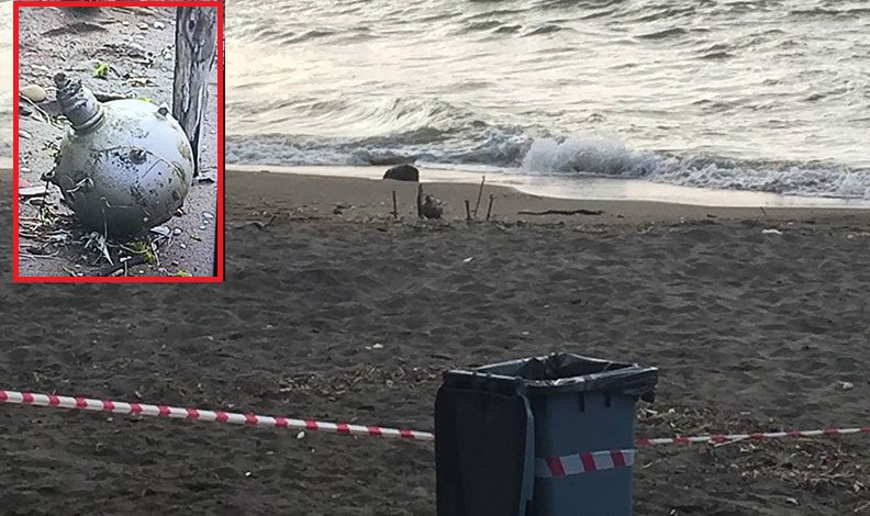 Rus yapımı mayın tetikleyicisi Türkiye'de sahile vurdu