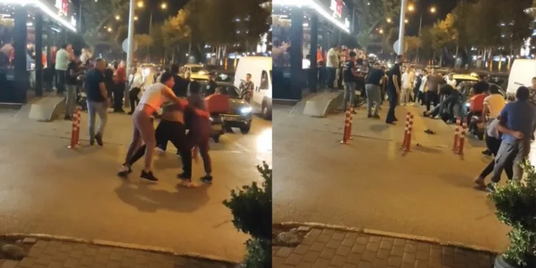 Bursa’da çorbacıda çıkan kavga sokağa taştı