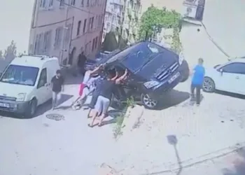 Bursa’da hareket eden minibüsü böyle tuttular
