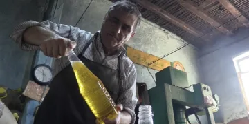 Ayçiçeği yağını asırlık imalathanede üretiyor