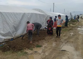 Bursa’da sağanaktan etkilenen bölge görüntülendi
