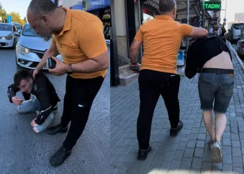 Kızına uyuşturucu madde satan şahsı döverek karakola götürdü
