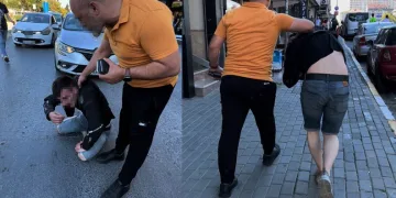 Kızına uyuşturucu madde satan şahsı döverek karakola götürdü