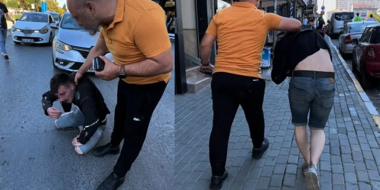 Kızına uyuşturucu madde satan şahsı döverek karakola götürdü