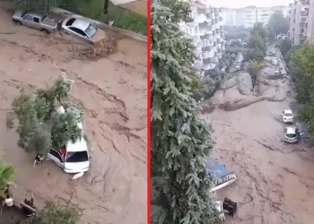 Bursa’da sel sularından son anda kurtuldular