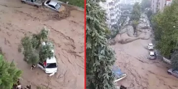 Bursa’da sel sularından son anda kurtuldular