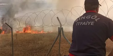Bingöl’de otluk alanda yangın
