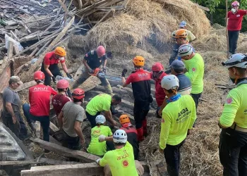 Bursa’da ahır yıkıldı, 5 büyükbaş hayvan telef oldu