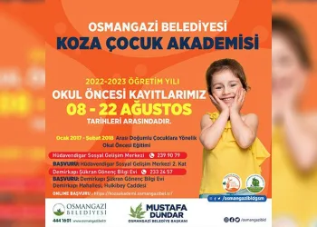 Osmangazi Koza Çocuk Akademi’de kayıtlar başladı