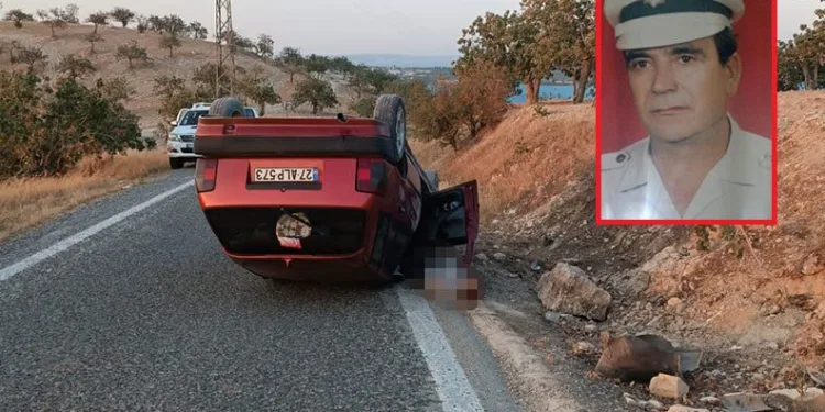 Gaziantep’te emekli polis memuru kazada hayatını kaybetti