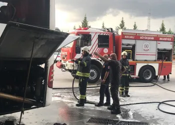 İzmit otogarında yangın paniği