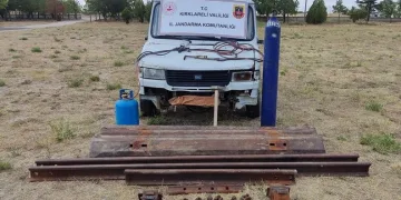 Kırklareli’nde tren rayları çalındı