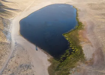 Kalp Gölü havadan görüntülendi