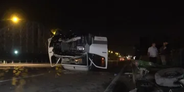 Bursa’da dereye uçmaktan son anda kurtuldu