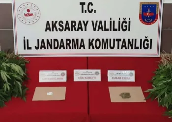 Aksaray’da jandarmadan uyuşturucu operasyonu