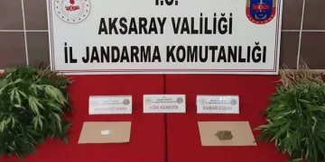 Aksaray’da jandarmadan uyuşturucu operasyonu