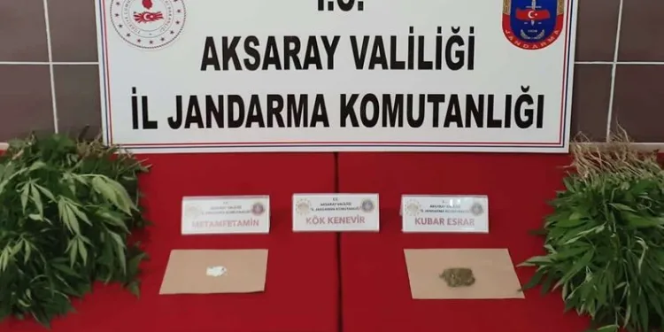 Aksaray’da jandarmadan uyuşturucu operasyonu