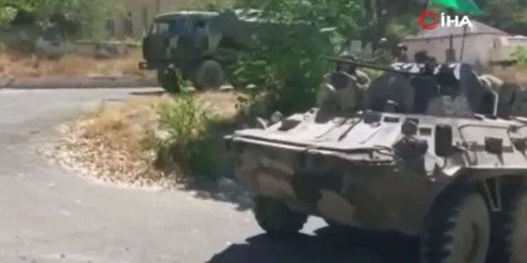 Laçın şehrine Azerbaycan bayrağı dikildi