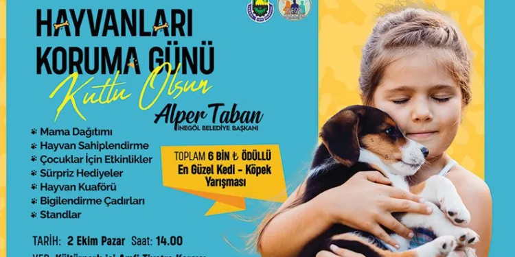 İnegöl’de hayvanları koruma günü etkinliği