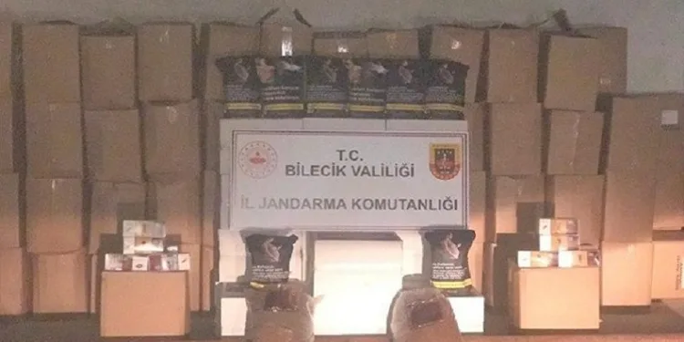 Bilecik’te 1 ton kaçak tütün ele geçirildi