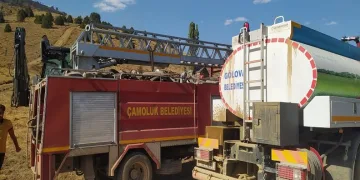 Giresun’da örtü yangını kontrol altında