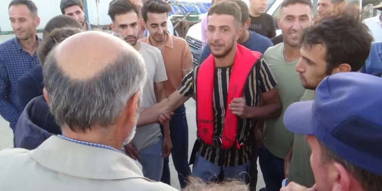 Denizde kaybolduktan 24 saat sonra iyi haber
