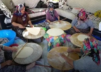 Bursa’da imece usulü kış hazırlığı