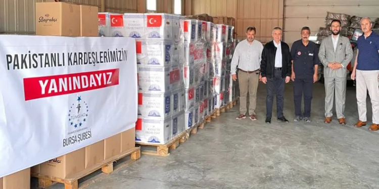 TÜMSİAD Bursa’dan Pakistan’a yardım eli