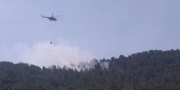 Antalya’da şimşekler orman yangını çıkardı