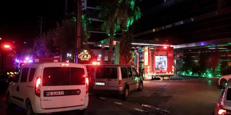 Bursa’da otelde yangın paniği