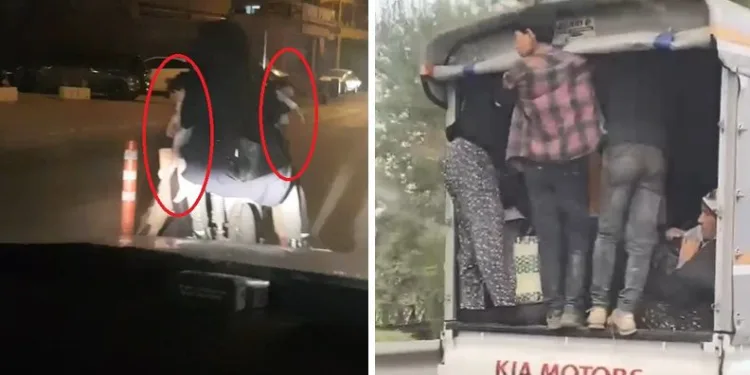 Bursa’da ölüme davetiye çıkaran görüntüler