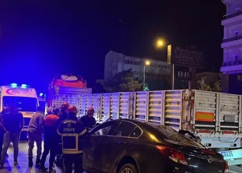 Nevşehir’de seyir halindeki TIR’a arkadan çarptı