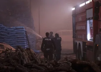 Bursa’da odun ve kömür depolama tesisinde yangın