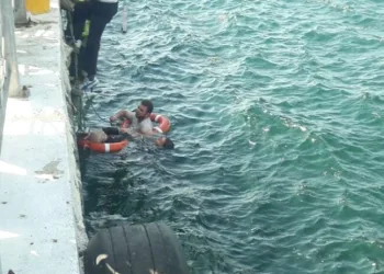 Bursa’da iskeleden denize düştü