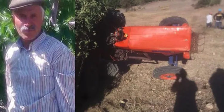 Traktörle römorkunun arasında kalan sürücü öldü